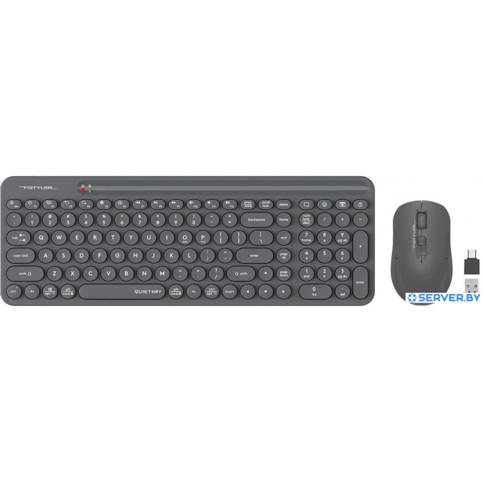 Офисный набор A4Tech Fstyler FG3300 Air2 (серый). Фото 2
