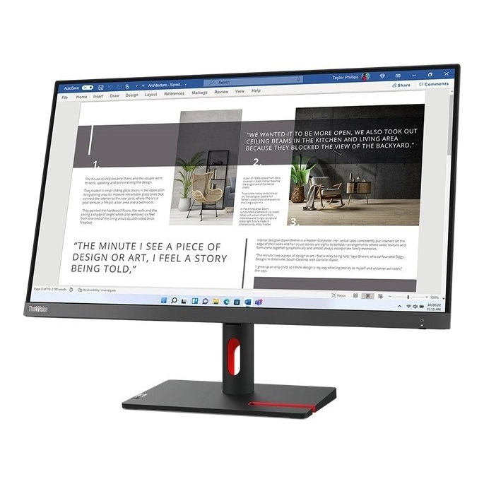 Монитор Lenovo ThinkVision S27i-30 63DFKAT4UK. Фото 2