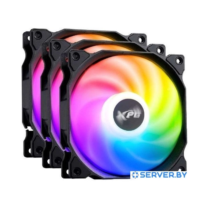 Вентилятор для корпуса ADATA XPG Vento 120x3 ARGB PWM (черный). Фото 1