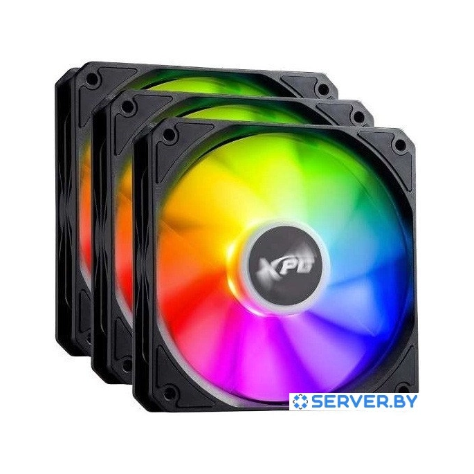 Вентилятор для корпуса ADATA XPG Vento R 120x3 ARGB PWM (черный). Фото 1