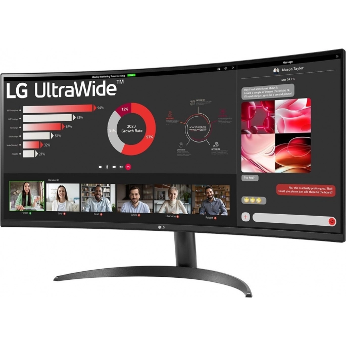 Монитор LG UltraWide 34WR50QK-B. Фото 2
