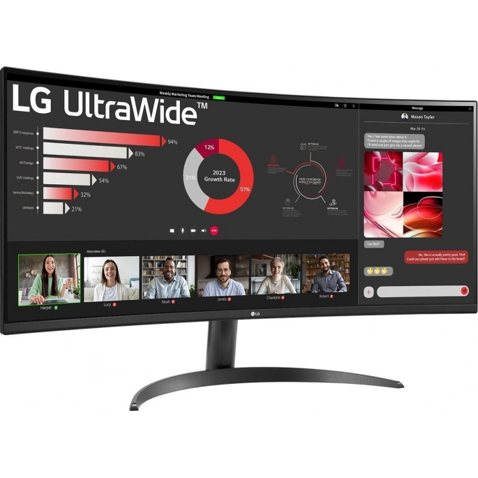 Монитор LG UltraWide 34WR50QK-B. Фото 3