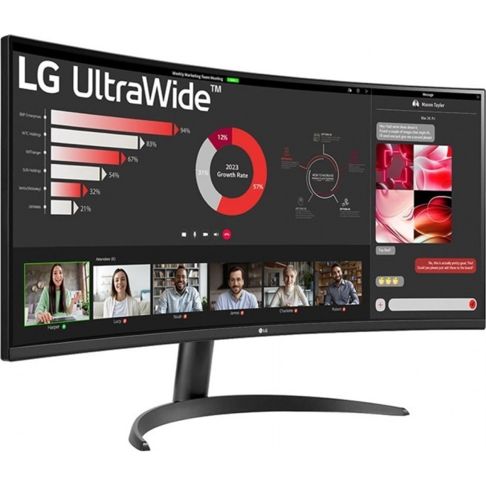Монитор LG UltraWide 34WR50QK-B. Фото 4