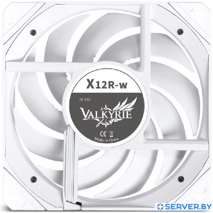 Вентилятор для корпуса Valkyrie X12 ARGB Reverse (белый). Фото 4