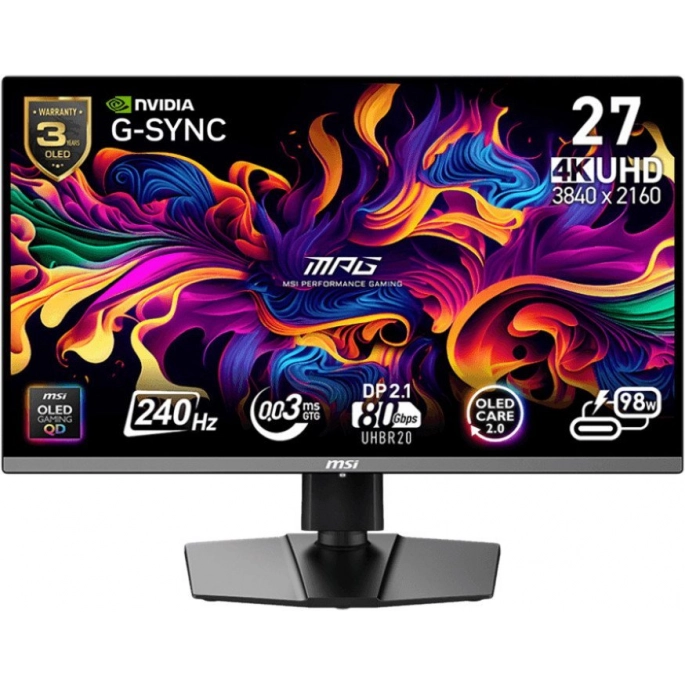 Игровой монитор MSI MPG 272URX QD-OLED. Фото 1