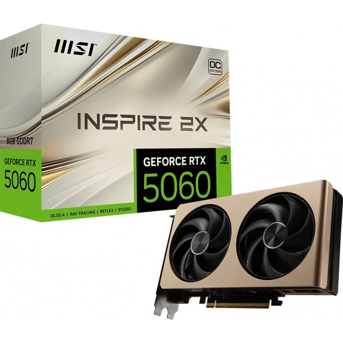 Видеокарта MSI GeForce RTX 5060 8G Inspire 2X OC. Фото 3