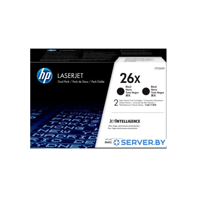 Картридж HP 26X 2-pack CF226XD. Фото 1