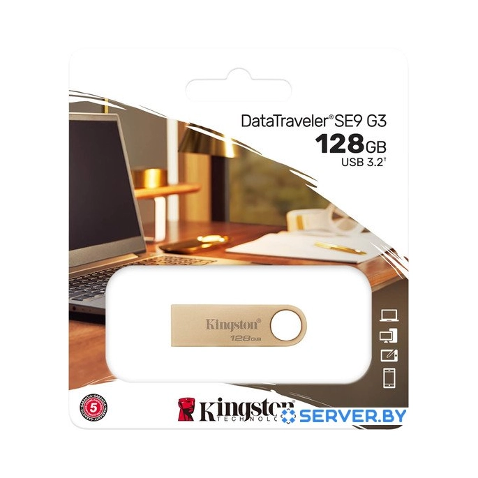 USB Flash Kingston DataTraveler SE9 G3 128GB DTSE9G3/128GB. Фото3