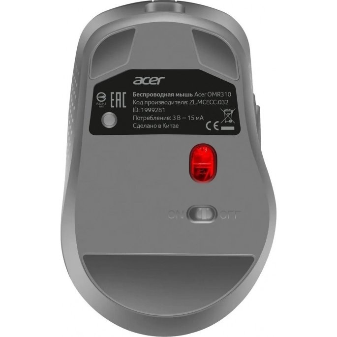 Мышь Acer OMR310 (темно-серый). Фото 3