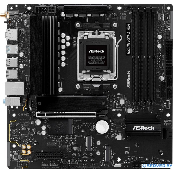 Материнская плата ASRock B850M Pro-A WiFi. Фото 1