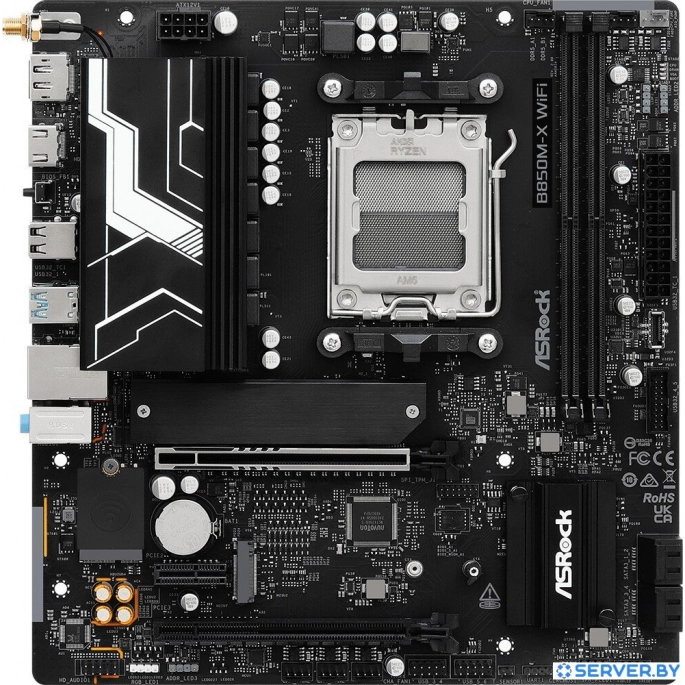 Материнская плата ASRock B850M-X WiFi R2.0. Фото 2