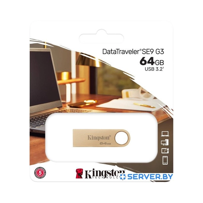 USB Flash Kingston DataTraveler SE9 G3 64GB DTSE9G3/64GB. Фото 3