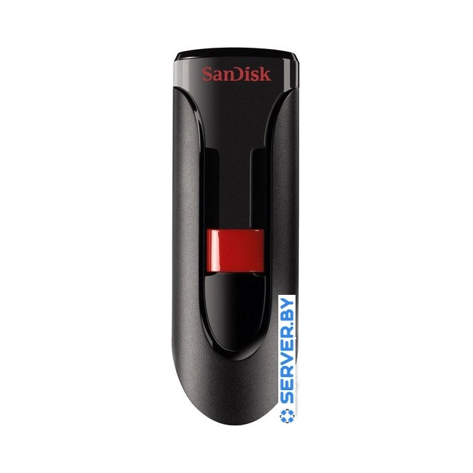 USB Flash SanDisk Cruzer Glide 256GB (черный) [SDCZ60-256G-B35]. Фото 1