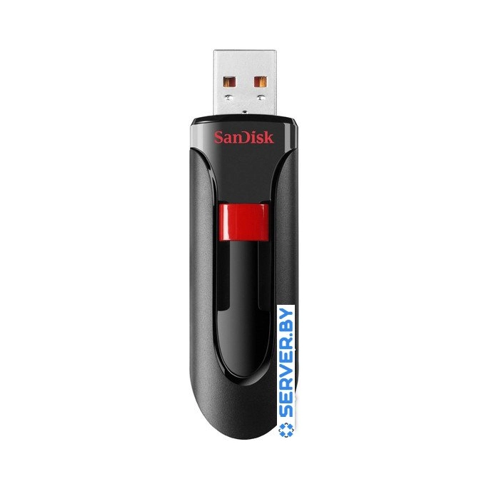 USB Flash SanDisk Cruzer Glide 256GB (черный) [SDCZ60-256G-B35]. Фото 2