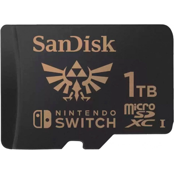 Карта памяти SanDisk Nintendo Switch Licensed Card The Legend of Zelda Edition microSDXC 1TB SDSQXAO-1T00-GN6ZN. Фото 1