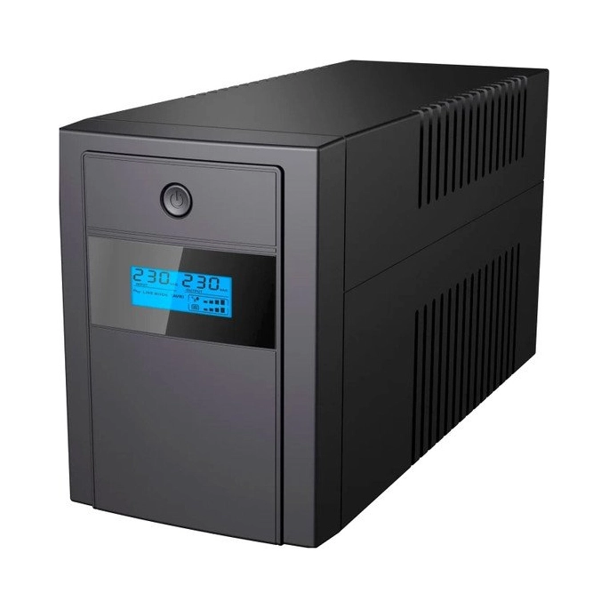 Источник бесперебойного питания IPPON Back Basic 1200 LCD Euro. Фото 1