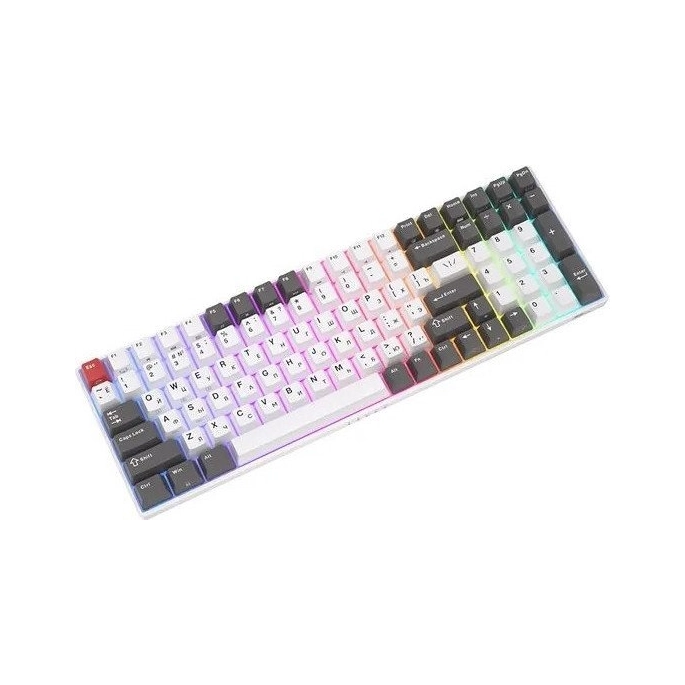 Клавиатура Royal Kludge RK100 RGB (белый/серый, RK Red). Фото 3