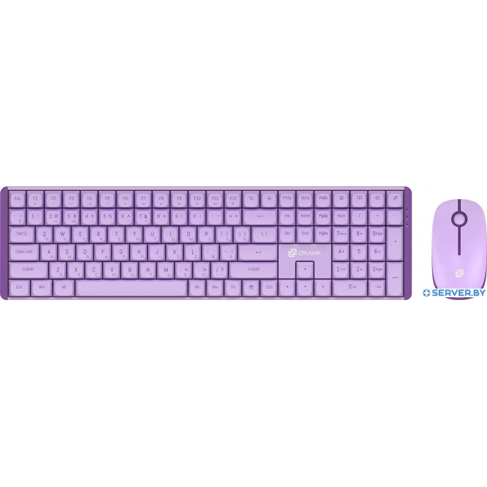 Офисный набор Oklick S315W (сиреневый). Фото 1