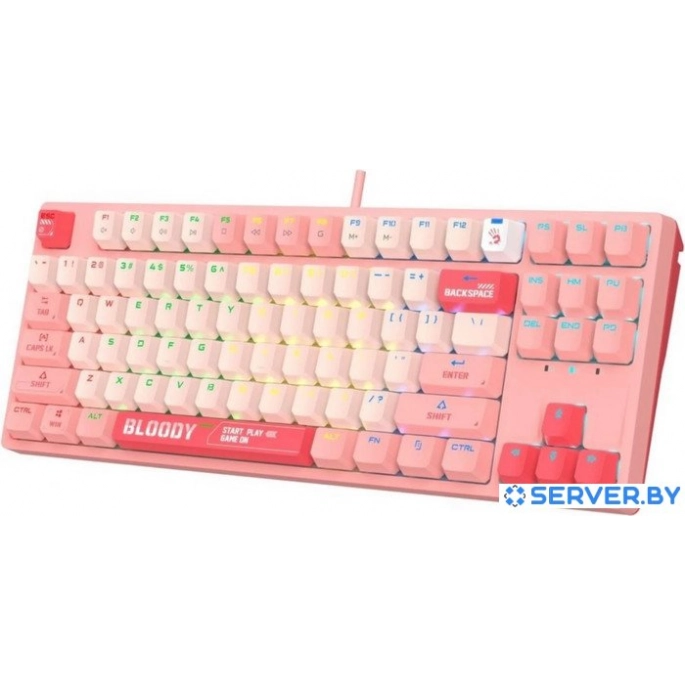 Клавиатура A4Tech Bloody S87 Energy Pink (Bloody BLMS Red Plus). Фото 4