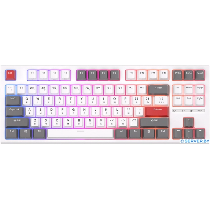 Клавиатура Royal Kludge RK-R87 RGB (белый, RK Blue). Фото 3
