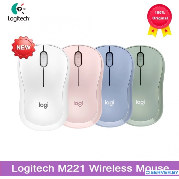 Мышь Logitech M221 (голубой). Фото 3