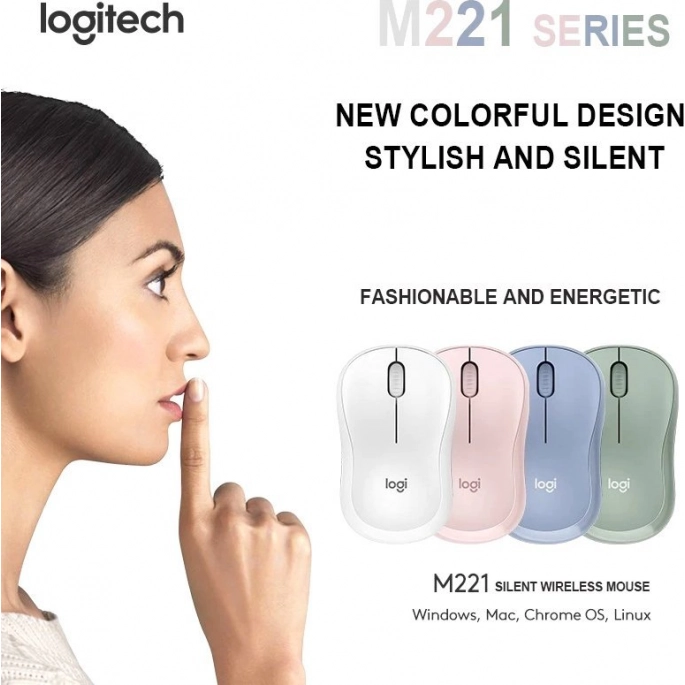 Мышь Logitech M221 (голубой). Фото 5