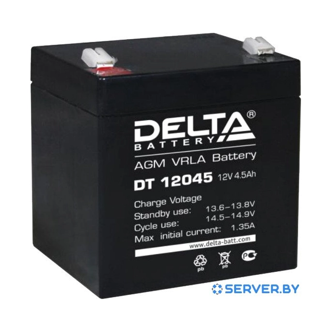 Аккумулятор для ИБП Delta DT 12045 (12В/4.5 А·ч). Фото 1