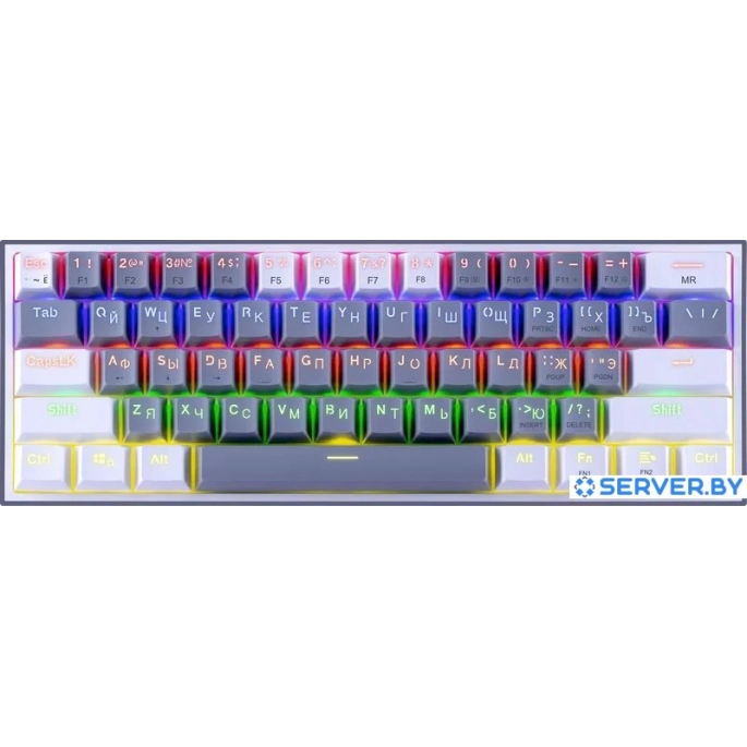 Клавиатура Redragon Fizz (Redragon Melt-Gold, серый/белый). Фото 1