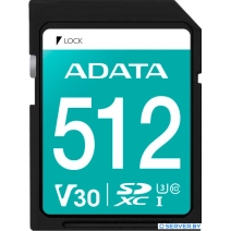 Карта памяти ADATA Premier Pro SDXC 512GB ASDX512GUI3V30S-R