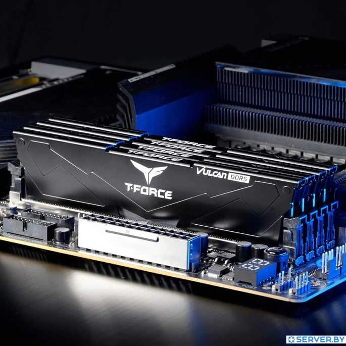 Оперативная память Team T-Force Vulcan 2x8ГБ DDR5 6000 МГц FLBD516G6000HC38ADC01. Фото 5
