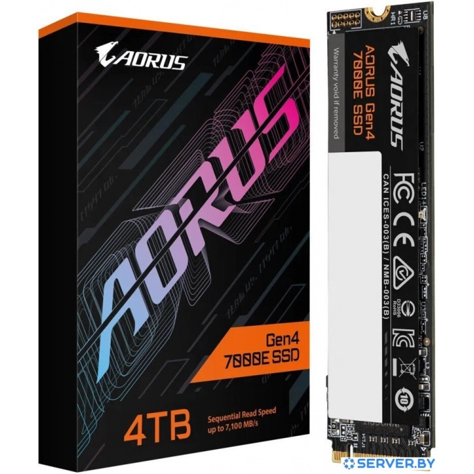 SSD Gigabyte Aorus Gen4 7000E 4TB AG470E4TB. Фото 4