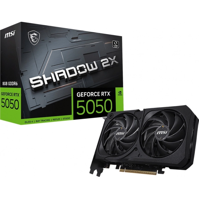 Видеокарта MSI GeForce RTX 5050 8G Shadow 2X. Фото 2