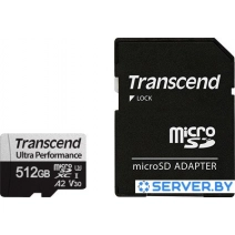 Карта памяти Transcend microSDXC 340S 512GB (с адаптером)