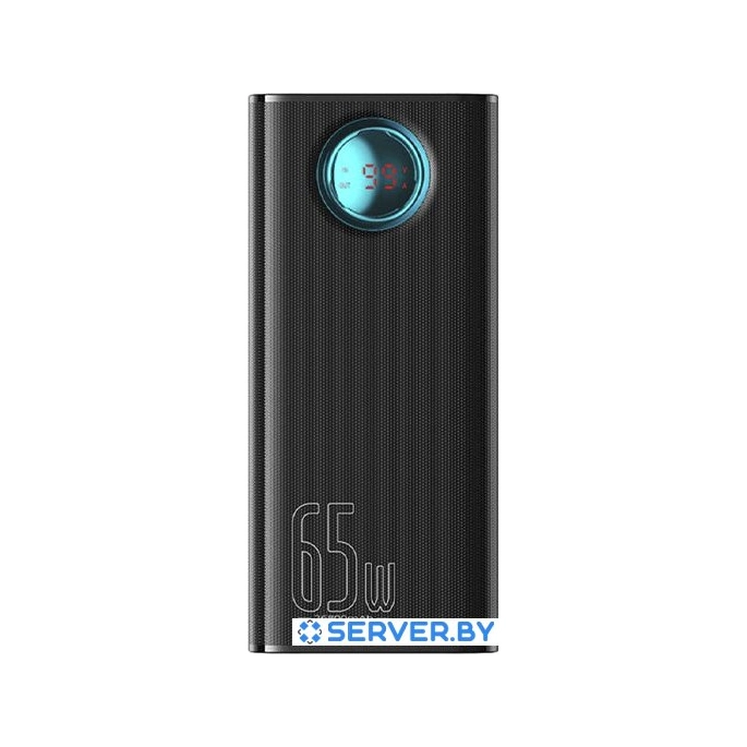 Внешний аккумулятор Baseus Amblight Digital Display Fast Charge Power Bank 65W 26800mAh (черный). Фото 1