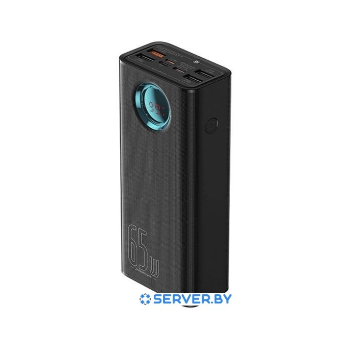 Внешний аккумулятор Baseus Amblight Digital Display Fast Charge Power Bank 65W 26800mAh (черный). Фото 3