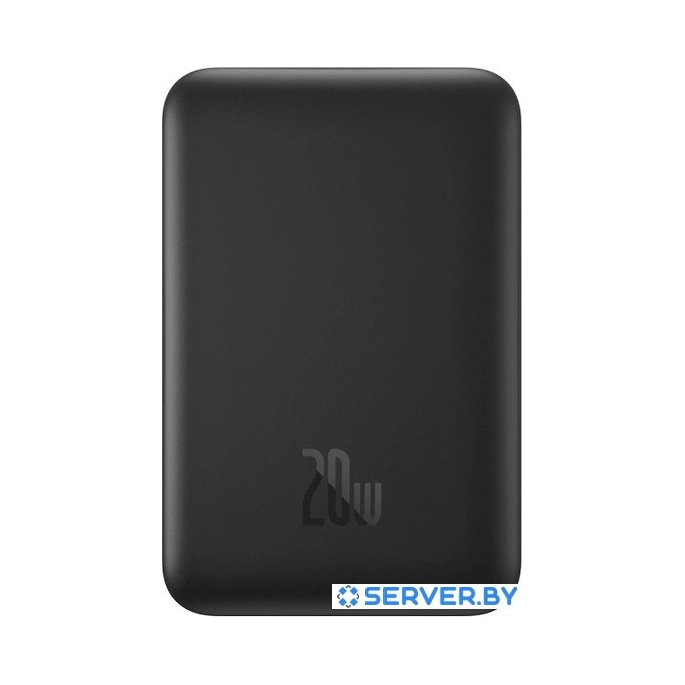 Внешний аккумулятор Baseus Magnetic Mini Air Wireless Fast Charge Power Bank 20W 6000mAh (черный). Фото 1