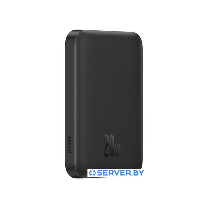 Внешний аккумулятор Baseus Magnetic Mini Air Wireless Fast Charge Power Bank 20W 6000mAh (черный). Фото 2
