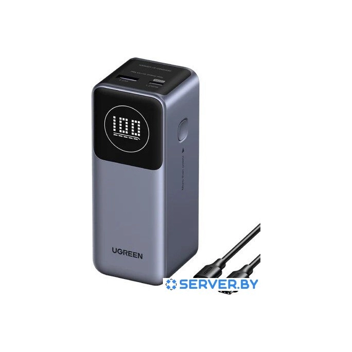 Внешний аккумулятор Ugreen PB724 12000mAh (серый). Фото 1