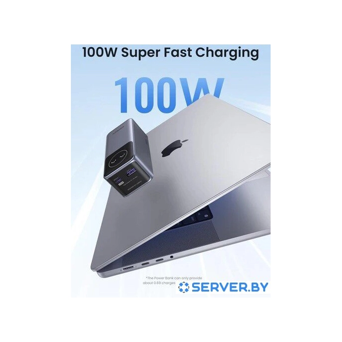 Внешний аккумулятор Ugreen PB724 12000mAh (серый). Фото 2
