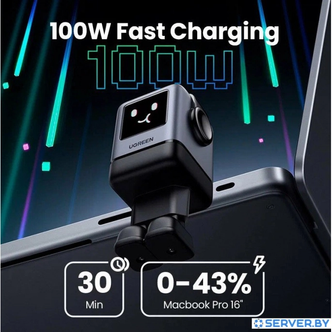 Сетевое зарядное Ugreen X688 45515B. Фото 2