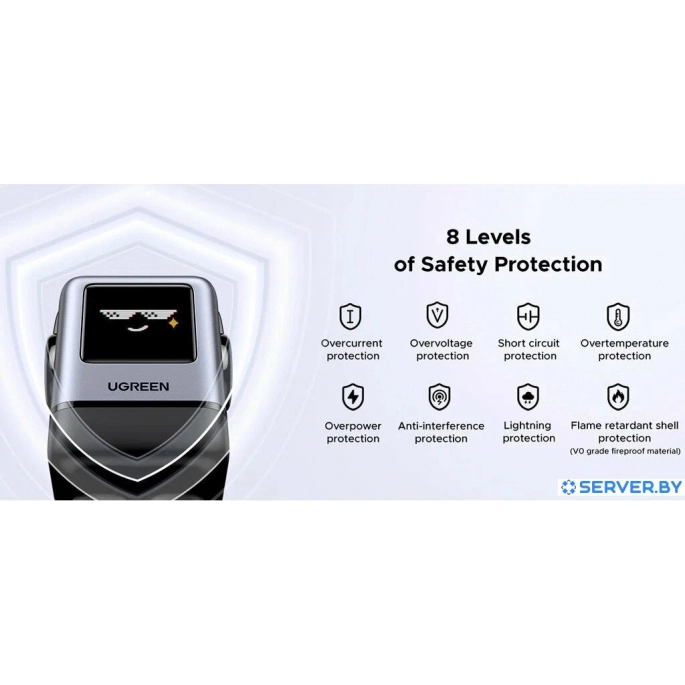 Сетевое зарядное Ugreen X688 45515B. Фото 5
