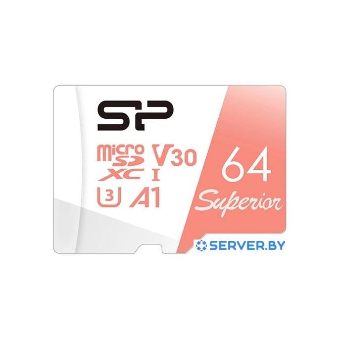Карта памяти Silicon-Power Superior A1 microSDXC SP064GBSTXDV3V20 64GB. Фото 1