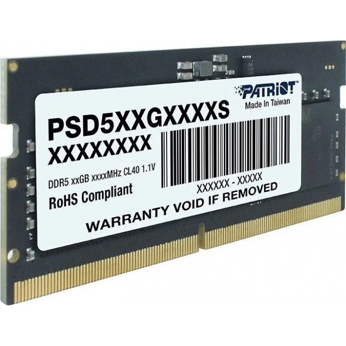 Оперативная память Patriot Signature Line 16ГБ DDR5 SODIMM 5200 МГц PSD516G520081S. Фото 3