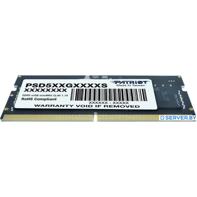 Оперативная память Patriot Signature Line 16ГБ DDR5 SODIMM 5200 МГц PSD516G520081S. Фото 5