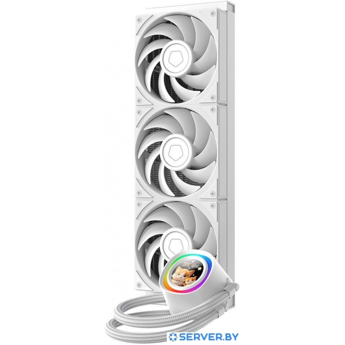 Система жидкостного охлаждения для процессора ID-Cooling FX360 LCD PE White. Фото 3
