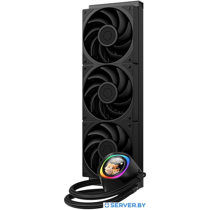 Система жидкостного охлаждения для процессора ID-Cooling FX360 LCD PE. Фото 2