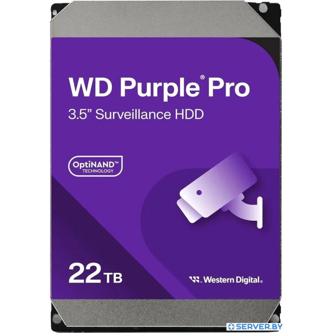 Жесткий диск WD Purple Pro 22TB WD221PURP. Фото 1