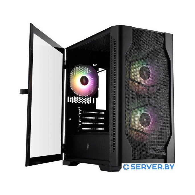 Корпус 1stPlayer D4-M ARGB (черный). Фото 2