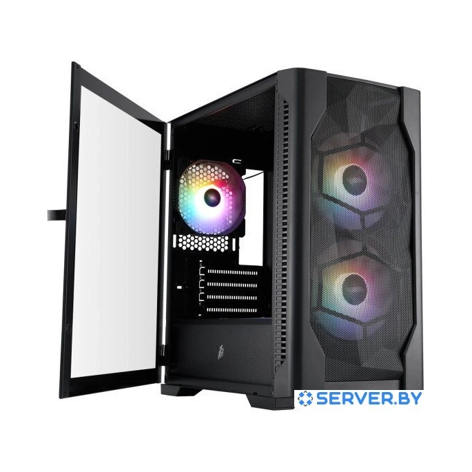 Корпус 1stPlayer D4-M FRGB (черный). Фото 5
