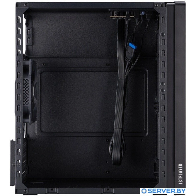 Корпус 1stPlayer WD1 WD1-BK-3F (черный). Фото5
